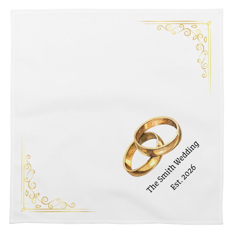 Custom Wedding Napkins Contrado