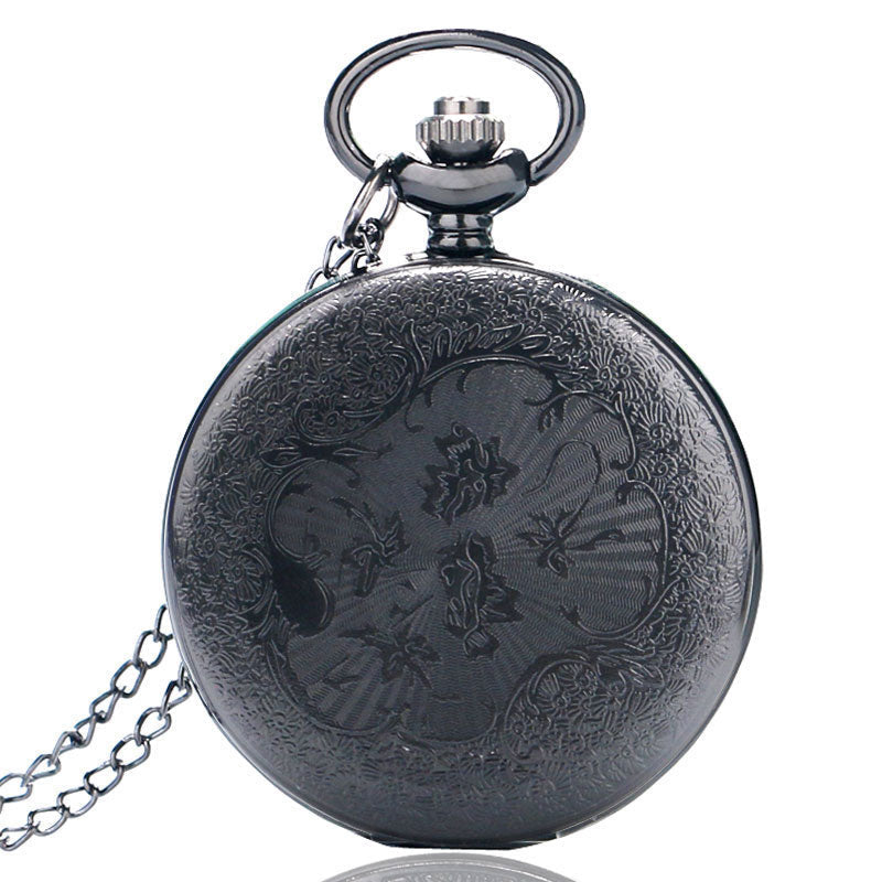 Pocket Watch Vintage Roman Numerals Quartz Watch Clock With Chain Antique Jewelry Pendant Necklace Gifts For Father eprolo