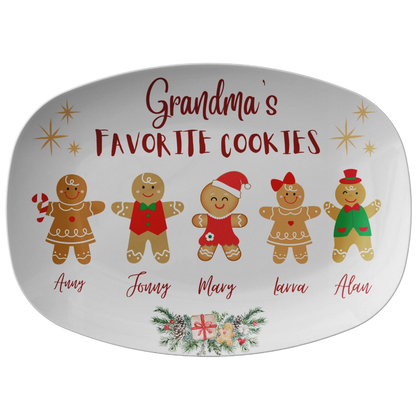 Christmas Platter Grandma's favorite Cookies, Gift for Cooker, Gift fMeet your new go-to serving platter! This awesome 10x14" platter is built for everyday use and those "I need to feed a crowd!" moments.
Imagine this: You've whipped ChristmasLoving.Shop