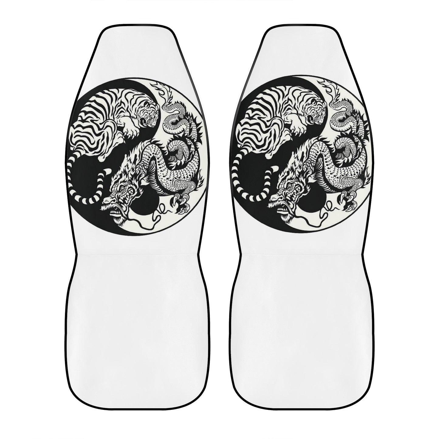 Tiger & Dragon Car Seat Cover Set JewelryLuxeUS.Shop