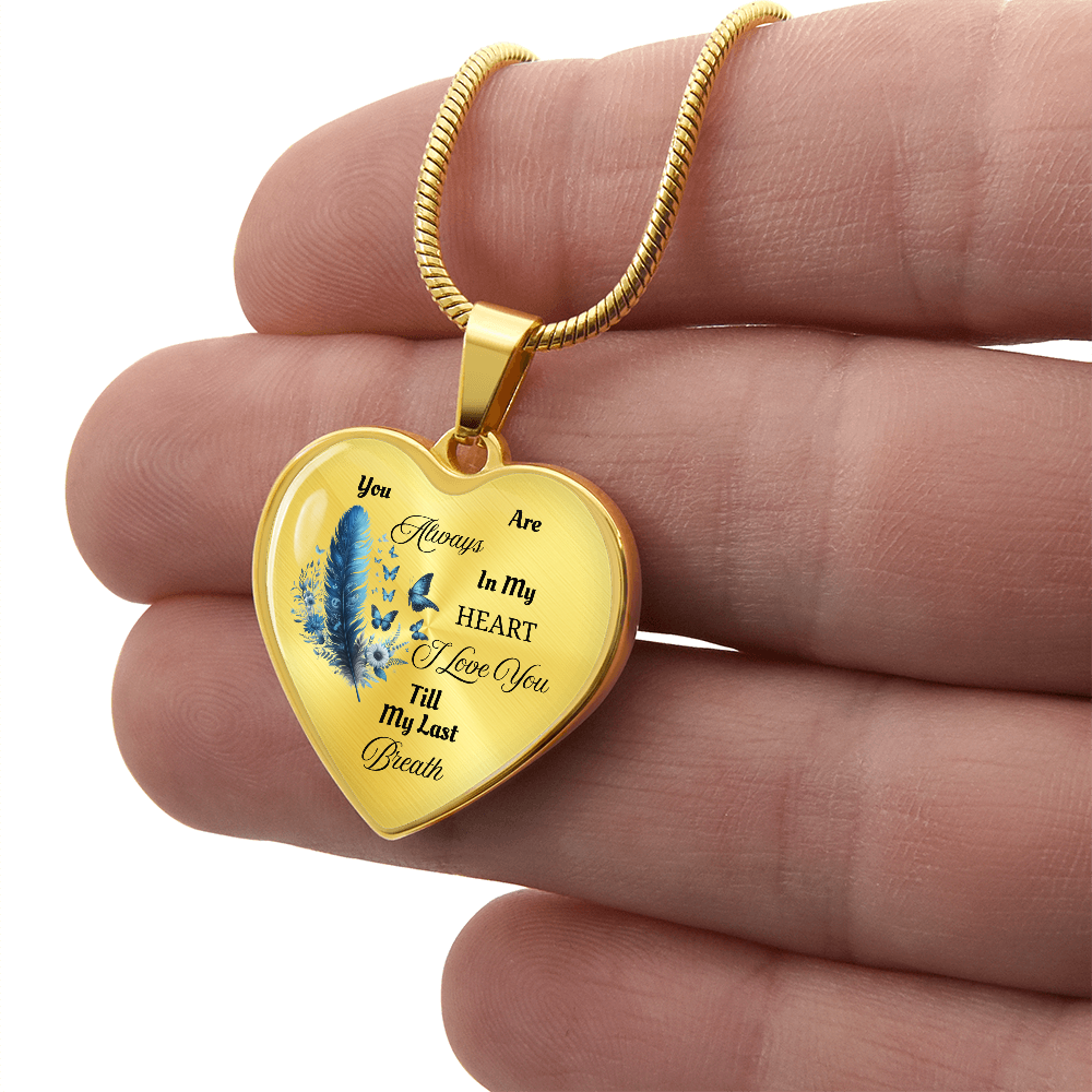 Luxury Graphic Heart Necklace - Always in My Heart ShineOn Fulfillment