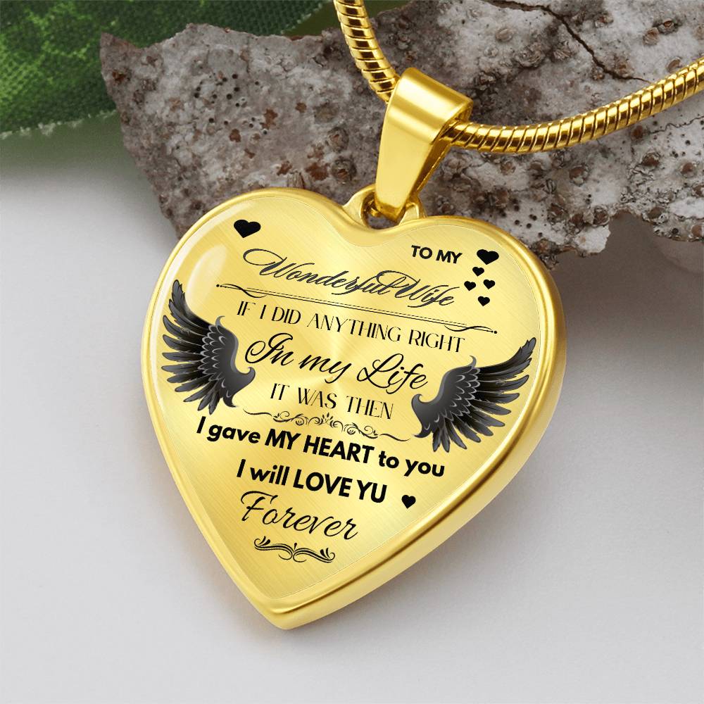 To My Wife Jewelry Gift – Romantic Necklace for Birthday, Anniversary, or Everyday Love by ShineOn Fulfillment