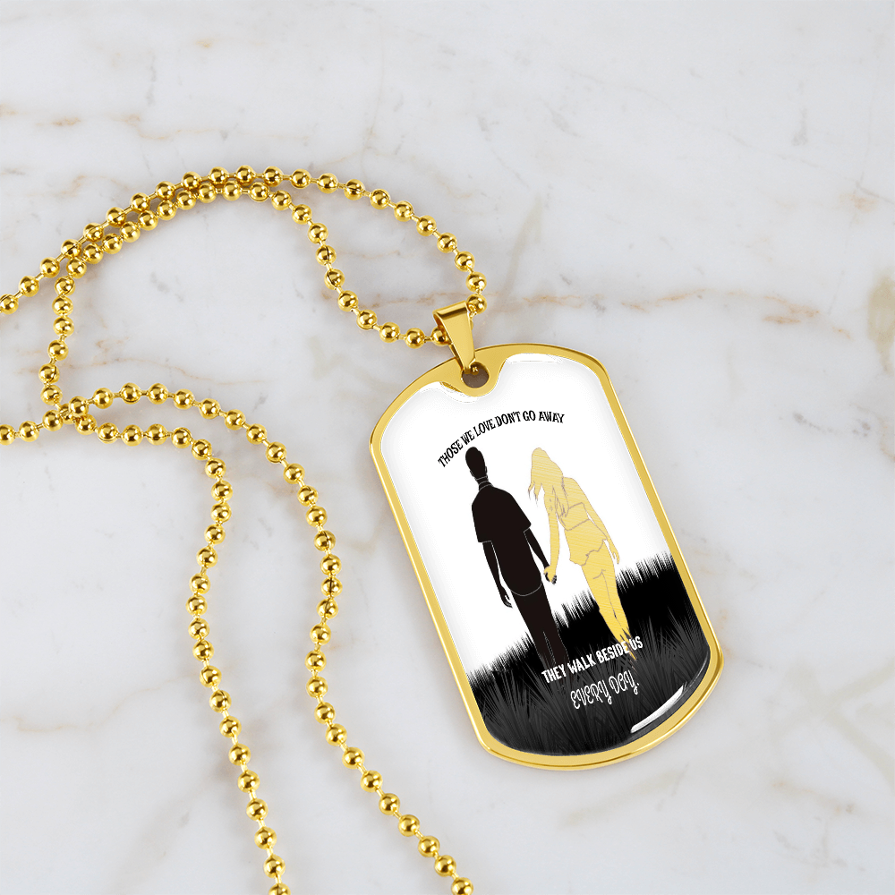 Personalized Military Tag Necklace – Memorial Jewelry – Remembrance Gift – Sympathy Necklace for Loss by ShineOn Fulfillment