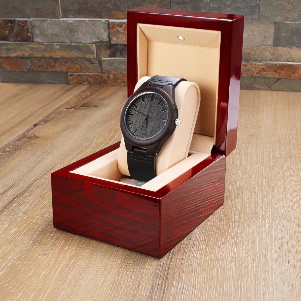 Wood Watch with Engraving Every second with you matters, personalized ShineOn Fulfillment