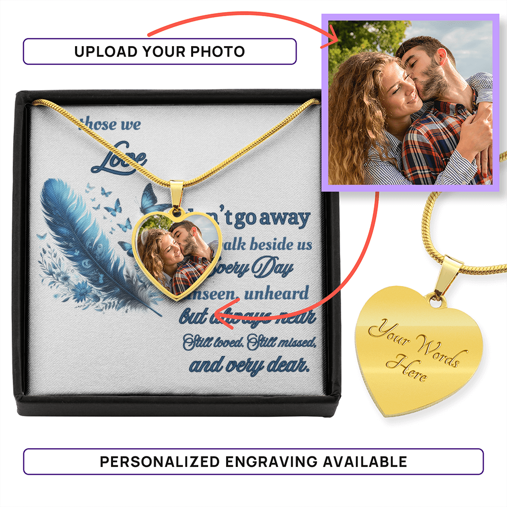 Buyer Upload Heart Necklace memorial