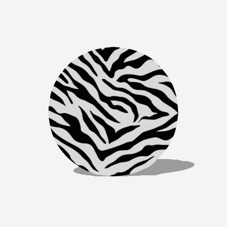 Round Outdoor Area Rug Zebra by JewelryLuxeUS.store
