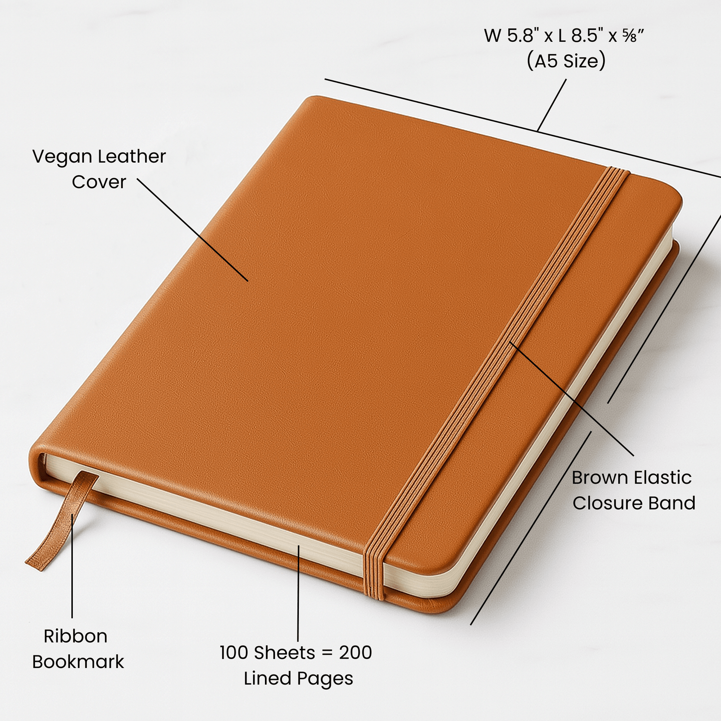 Premium Engraved Notebook (A5) Difference maker personalized by OwnPrint