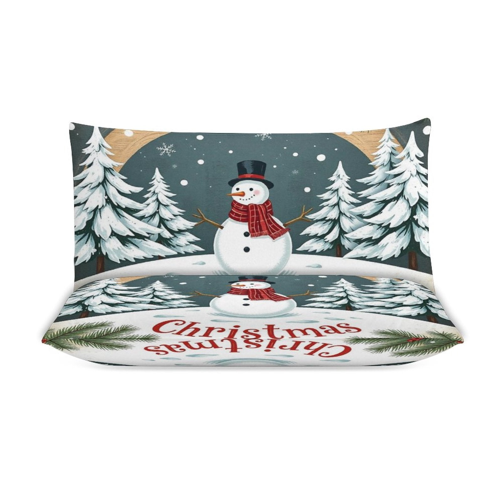 Christmas 3-Piece Bedding Set-90"x90"/ 229x229cm (Dual-sided Printing) by SALE-Personal Design