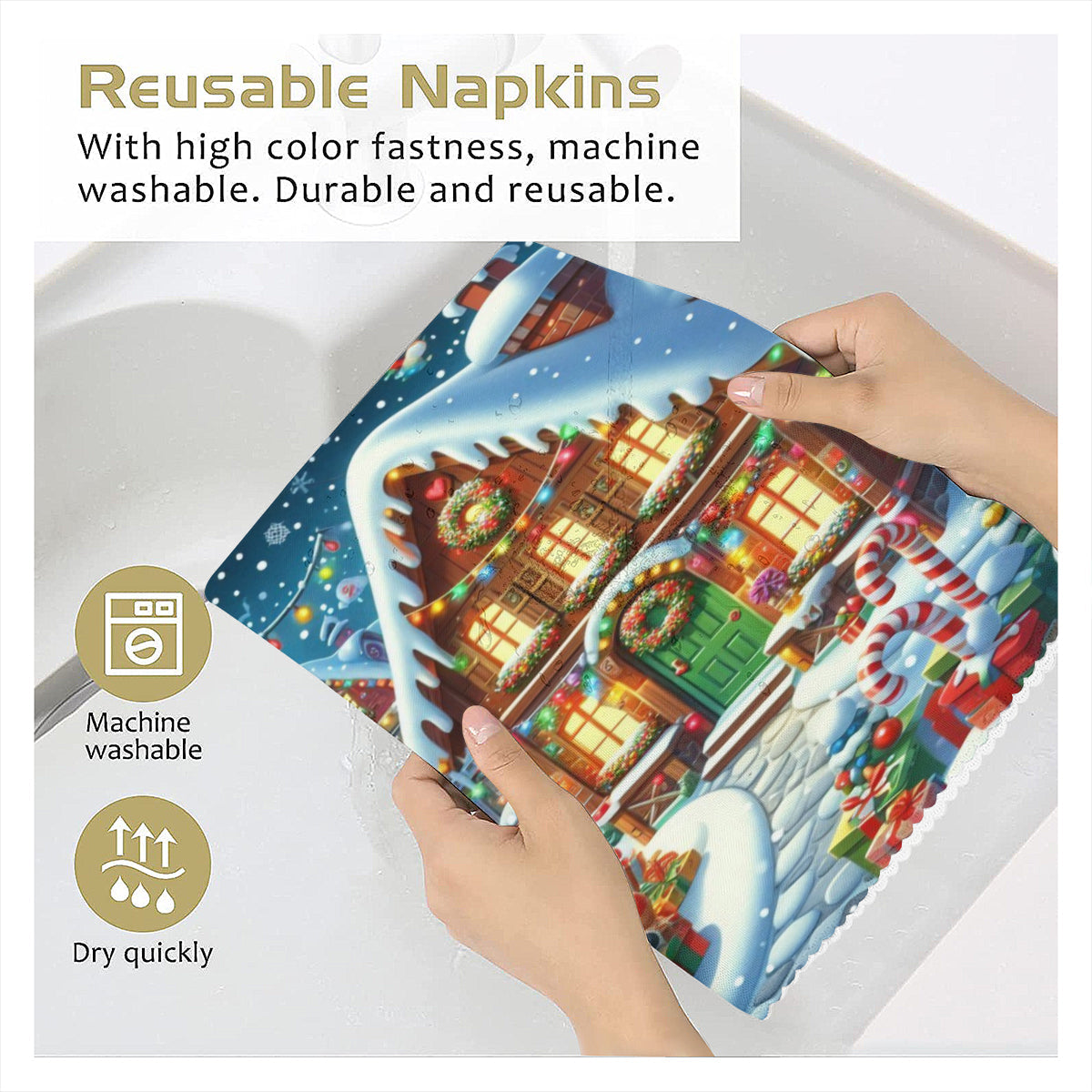 Christmas Napkins by ChristmasLoving.Shop