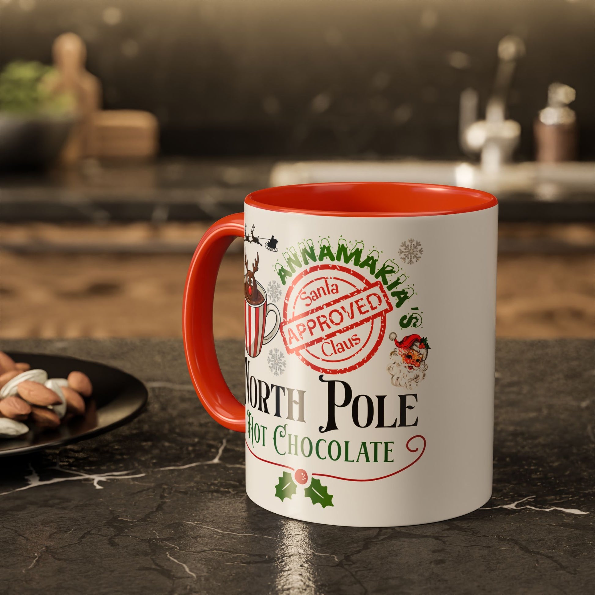 North Pole Hot Chocolate Mug — Santa Approved Holiday Coffee Cup (11oz/15oz) by Printify