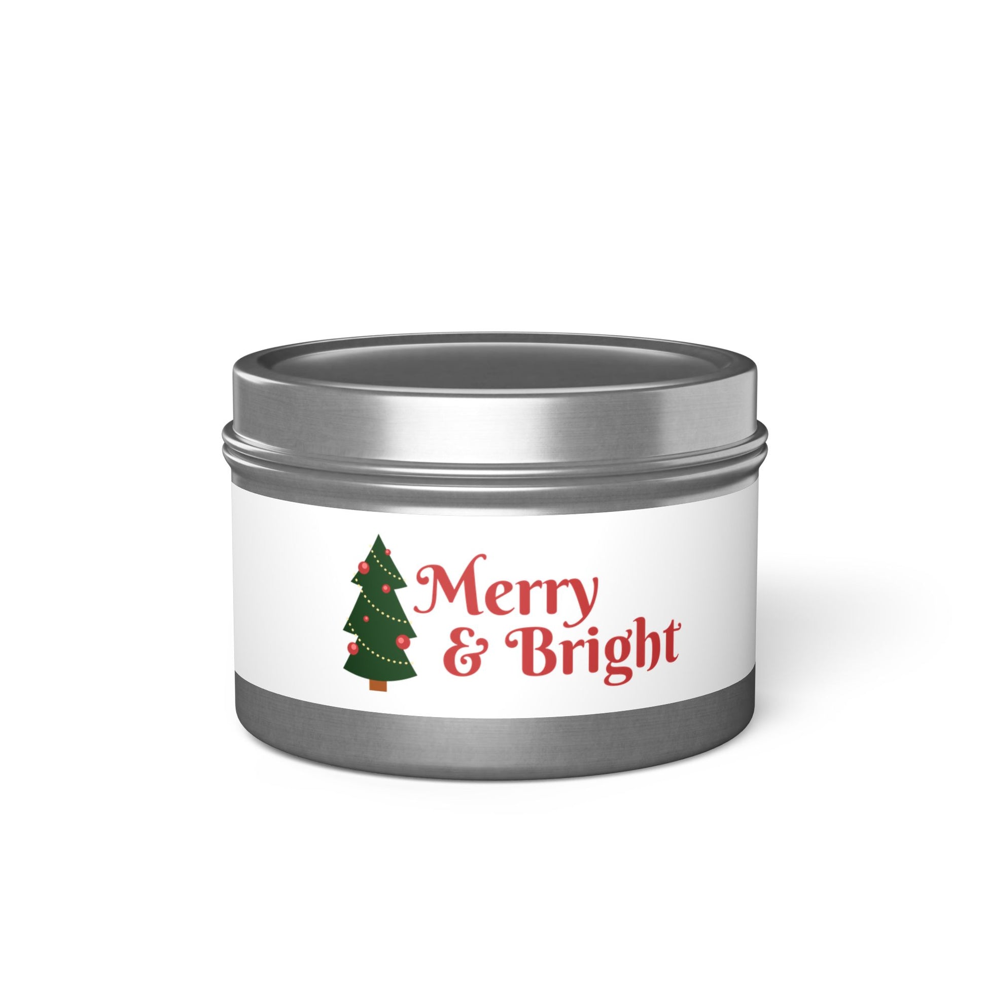 Tin Candles Merry and Bright by Printify