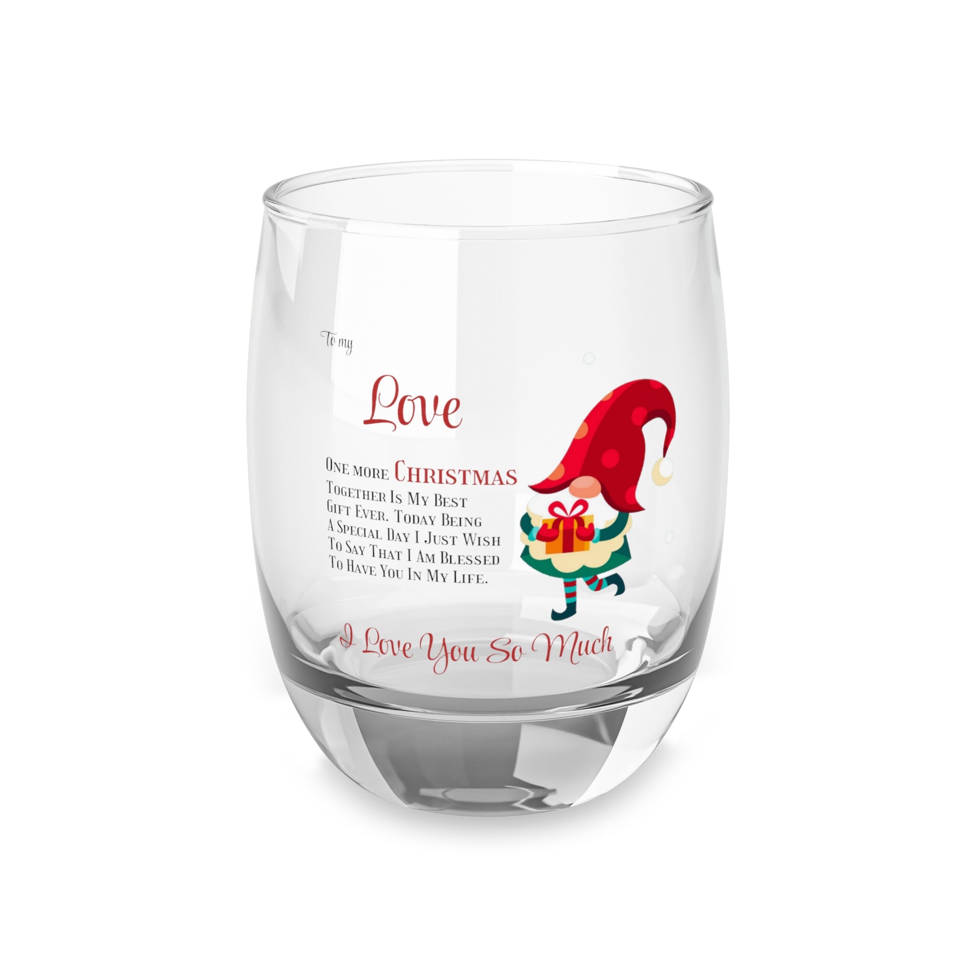 Christmas Glass One more Christmas together by Printify