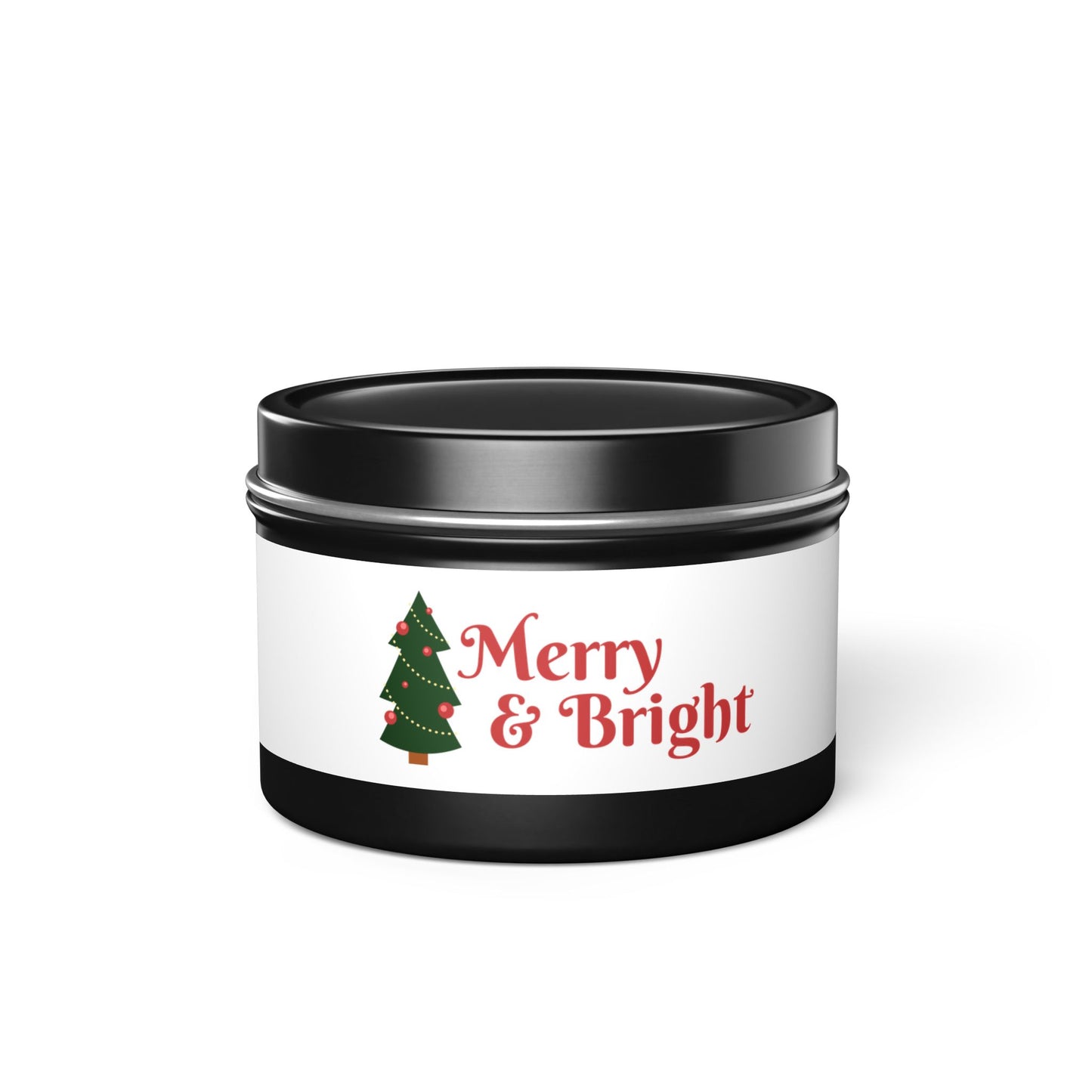 Tin Candles Merry and Bright by Printify