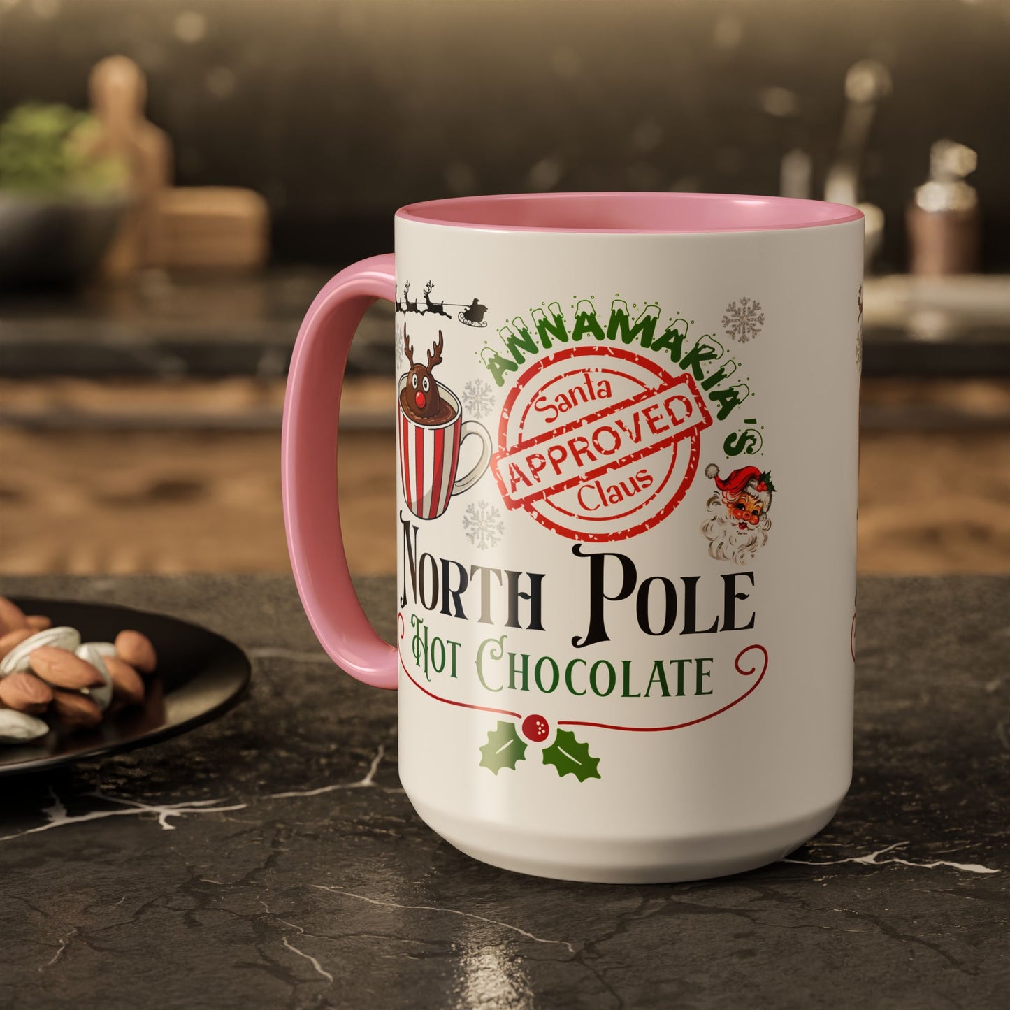 North Pole Hot Chocolate Mug — Santa Approved Holiday Coffee Cup (11oz/15oz) by Printify