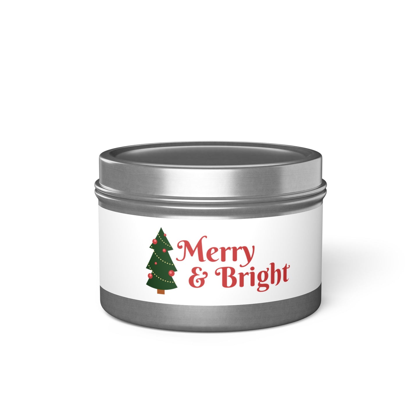 Tin Candles Merry and Bright by Printify