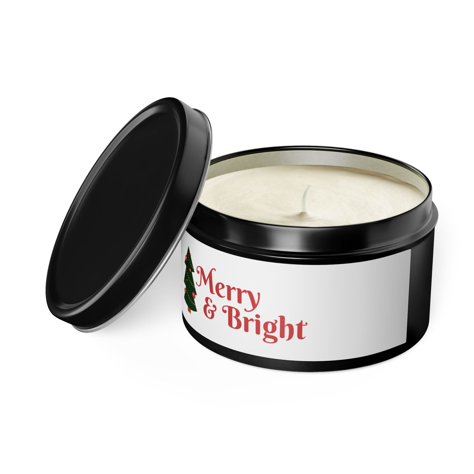 Tin Candles Merry and Bright by Printify