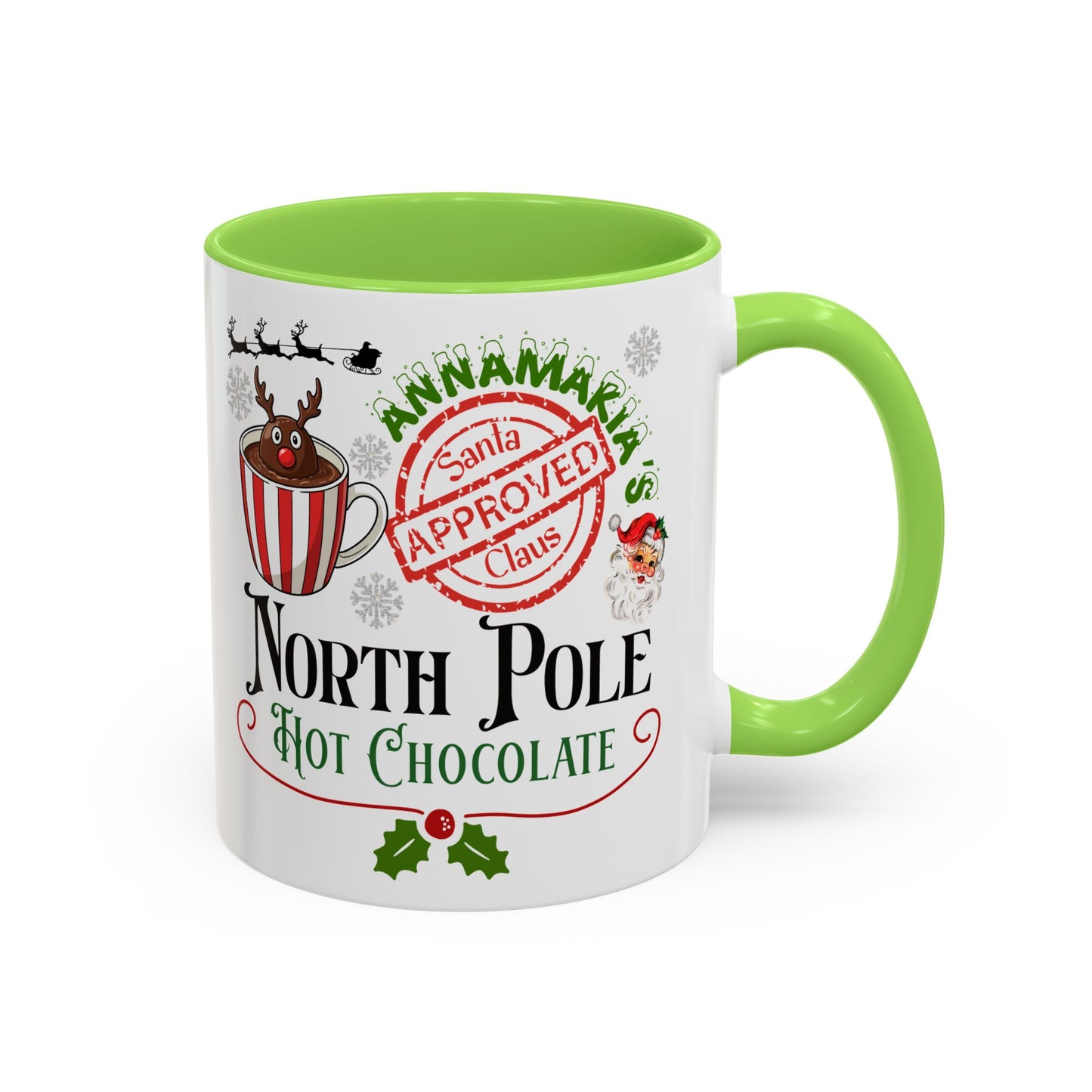 North Pole Hot Chocolate Mug — Santa Approved Holiday Coffee Cup (11oz/15oz) by Printify