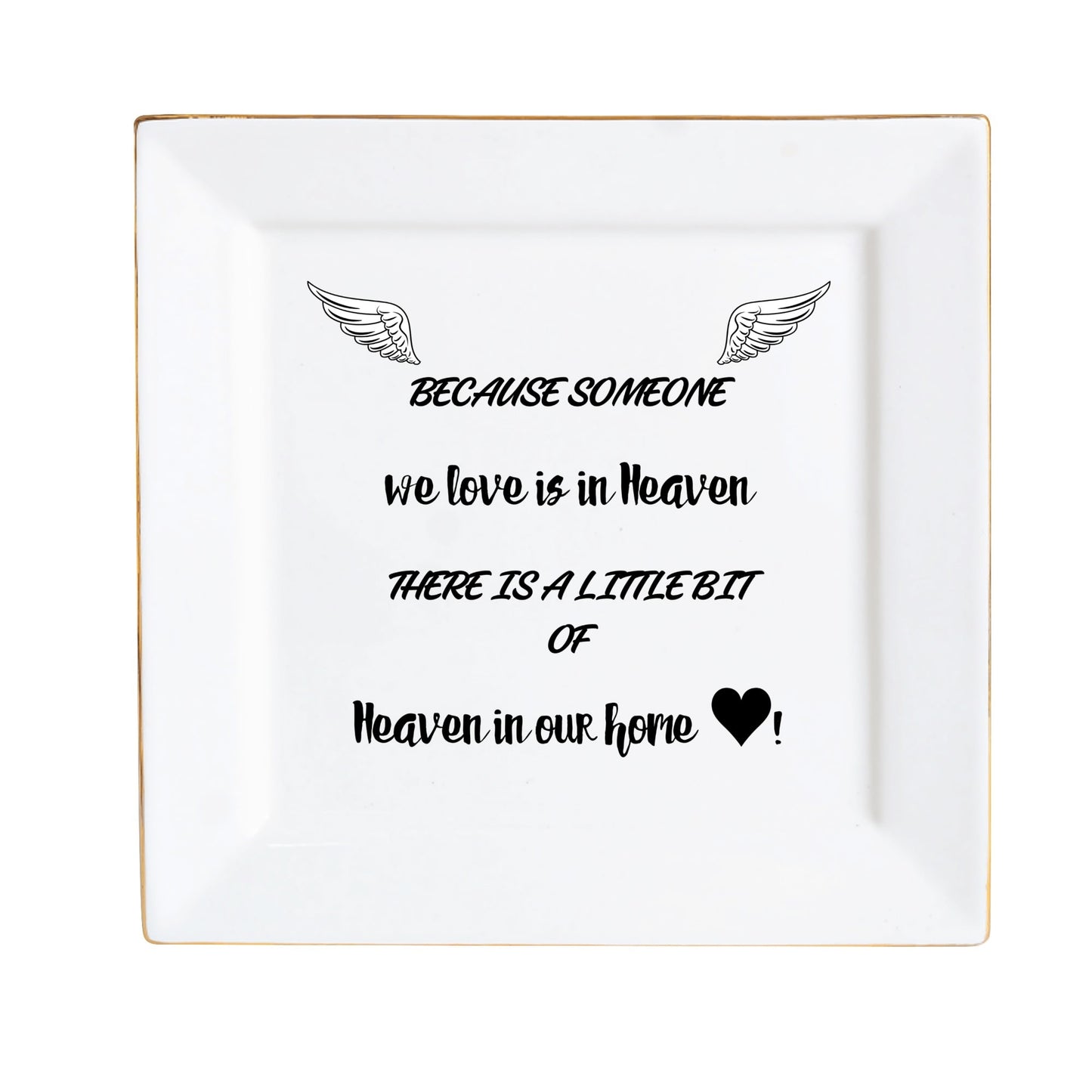 Ceramic Square Plates, Weddings Day Appetizers, Personalized Dinner Decor, Romantic Custom Plates, Table Setting Gift by popcustoms