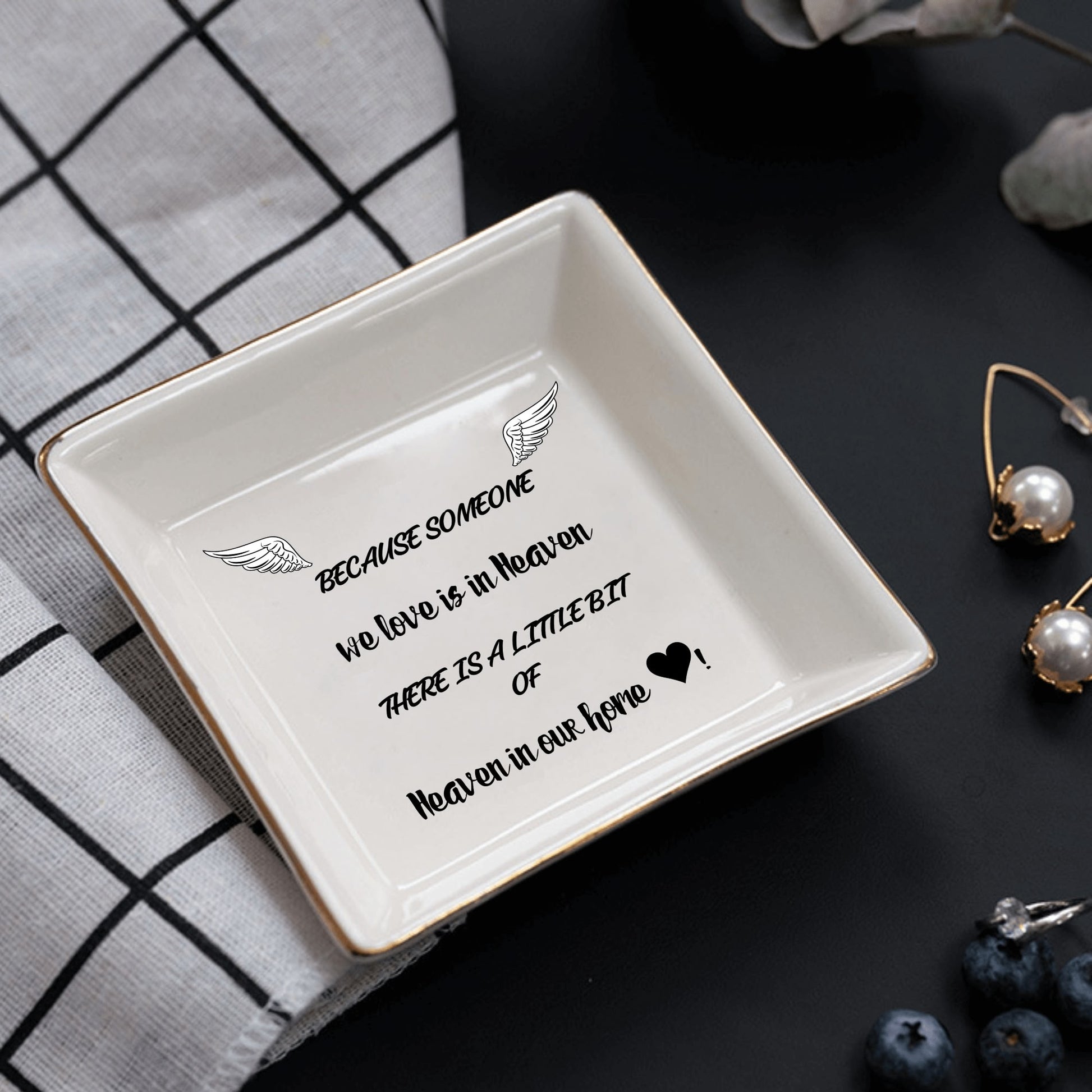 Ceramic Square Plates, Weddings Day Appetizers, Personalized Dinner Decor, Romantic Custom Plates, Table Setting Gift by popcustoms