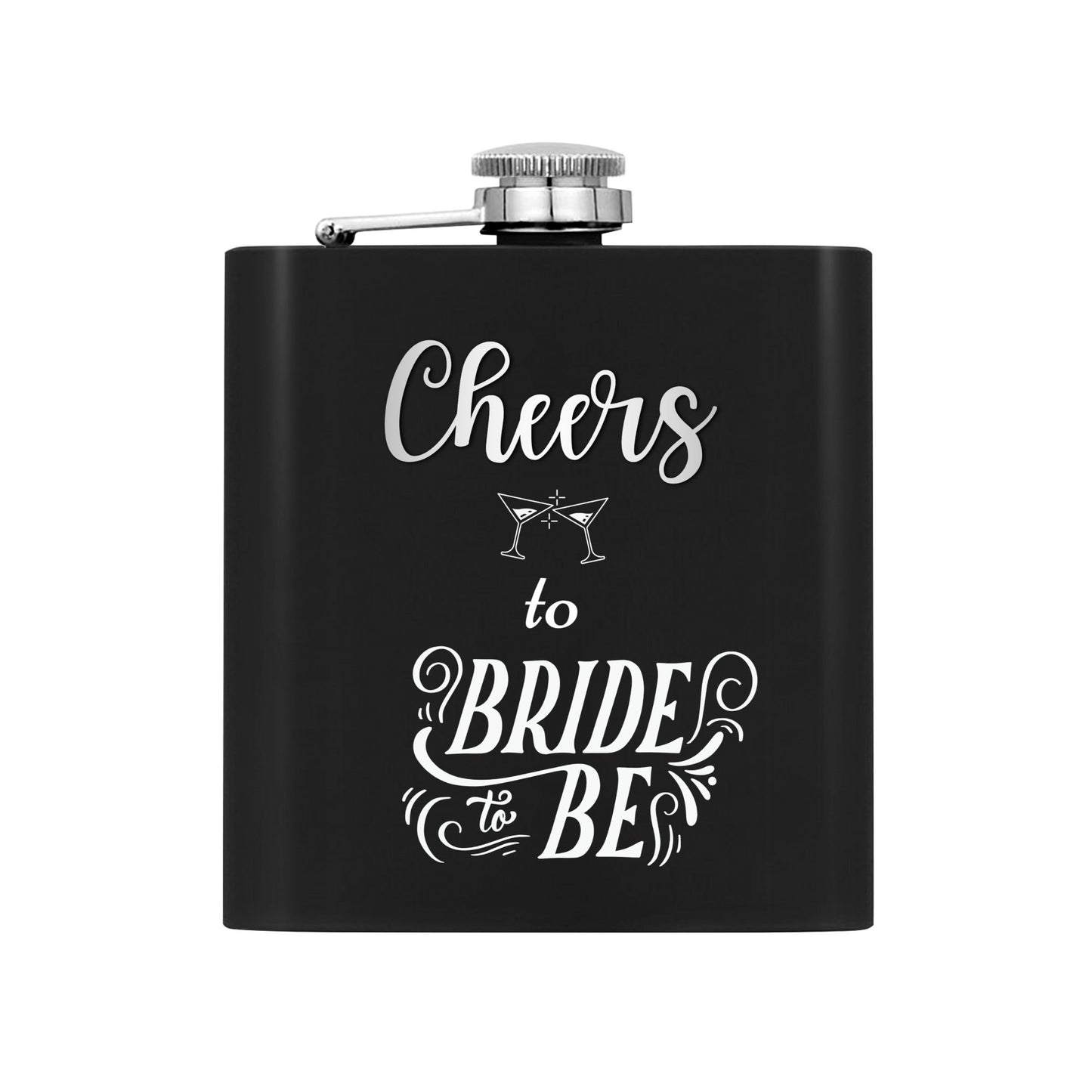 Cheers to the Bride-to-Be – Personalized Flask Gift Set for Bachelorette Party or Bridal Shower by popcustoms