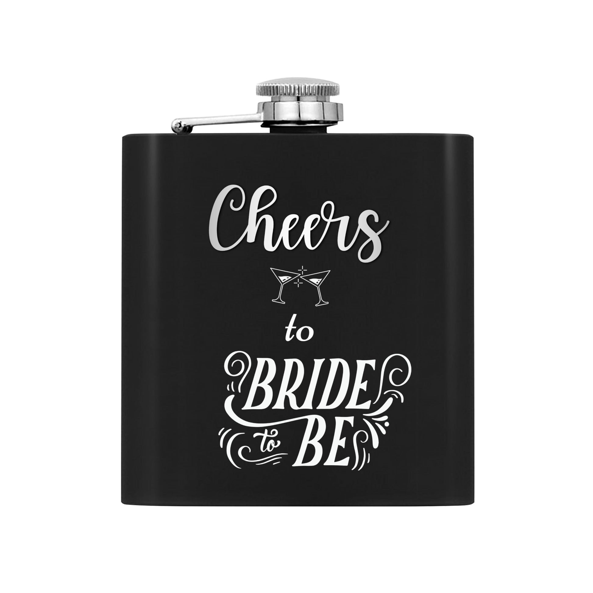 Cheers to the Bride-to-Be – Personalized Flask Gift Set for Bachelorette Party or Bridal Shower by popcustoms