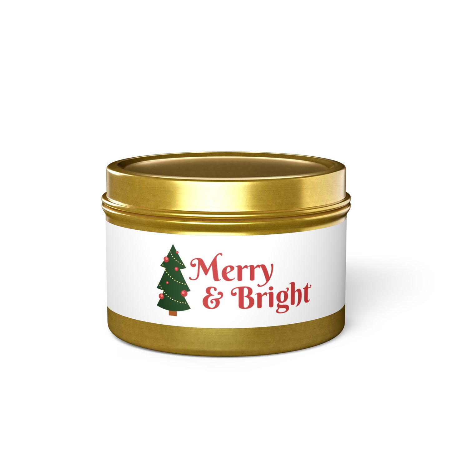 Tin Candles Merry and Bright by Printify