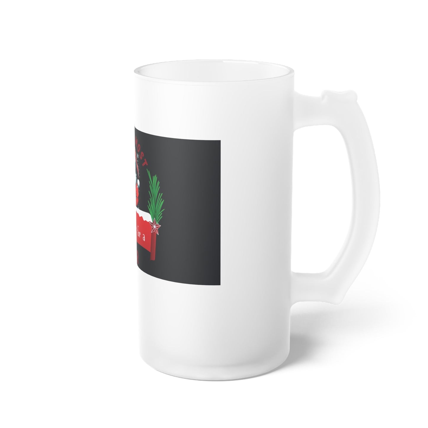 Beer Mug Funny Christmas Santa by Printify