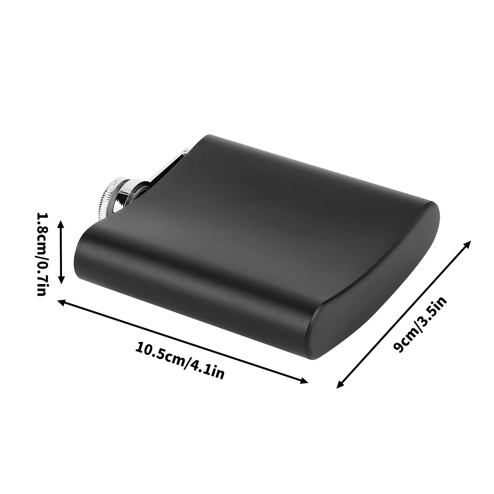 Personalized Best Man Hip Flask Set – 7oz Black Stainless Steel with Gift Box & Custom Engraving by popcustoms