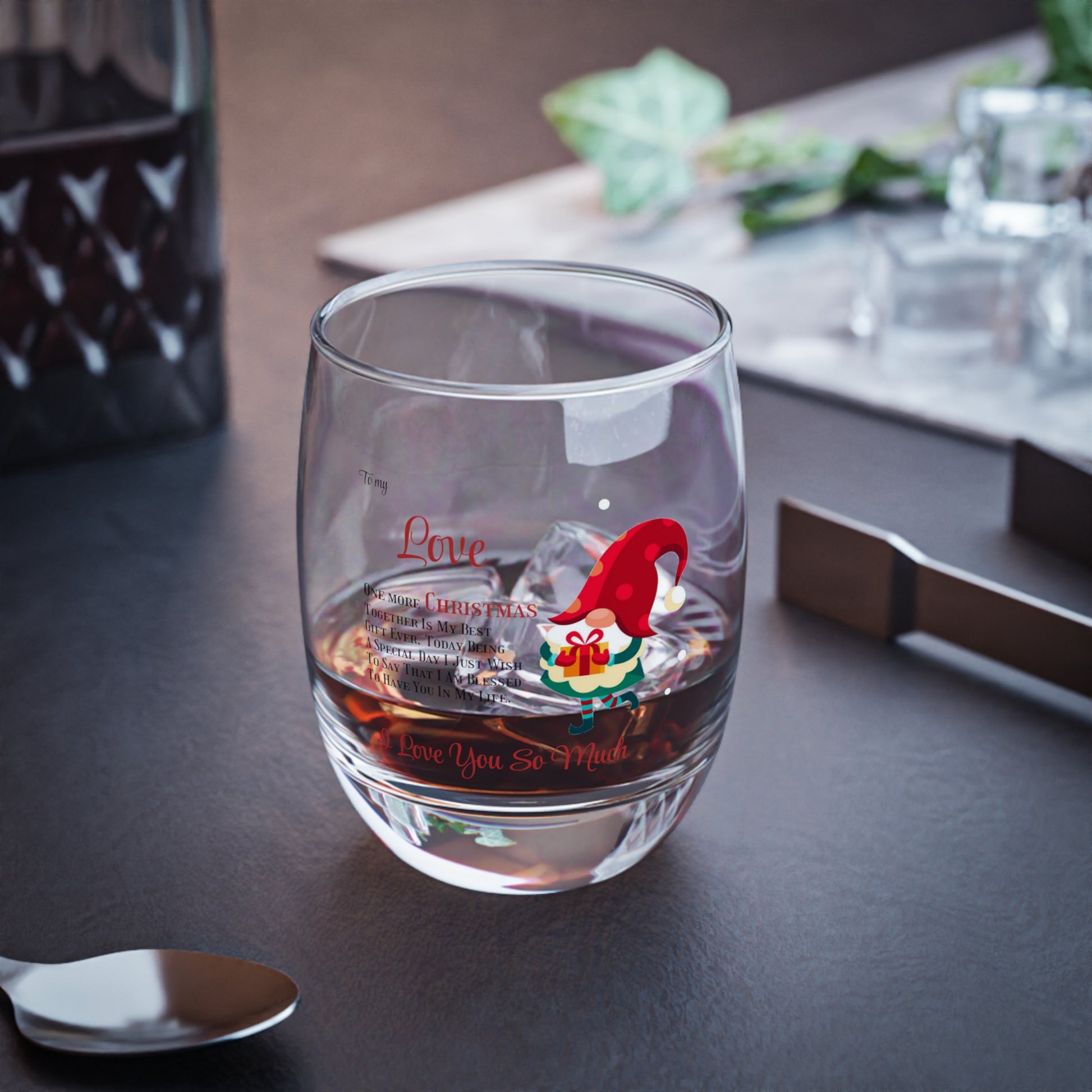 Christmas Glass One more Christmas together by Printify