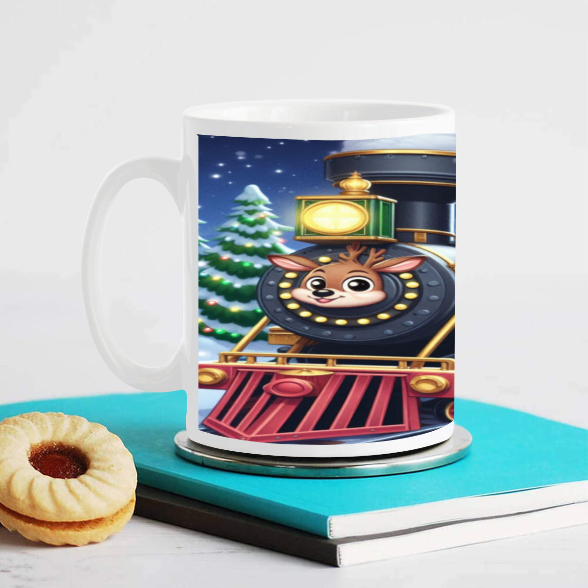High Quality Scratch Resistant Mug (325ml/11oz) | Ceramic - train8 by ChristmasLoving.Shop