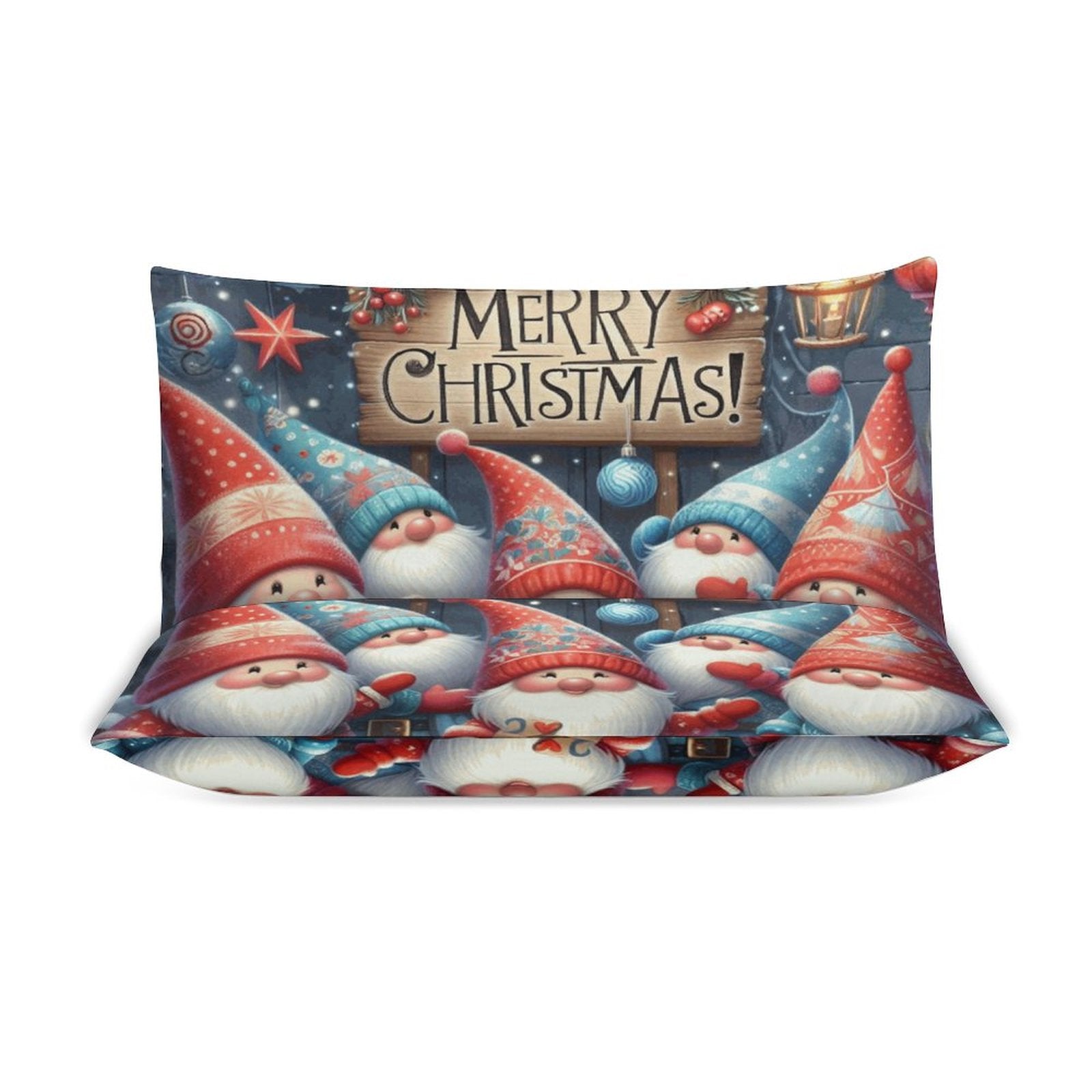 Christmas Gnomes 3-Piece Bedding Set-102"x90"/ 259x229cm (Dual-sided Printing) by SALE-Personal Design