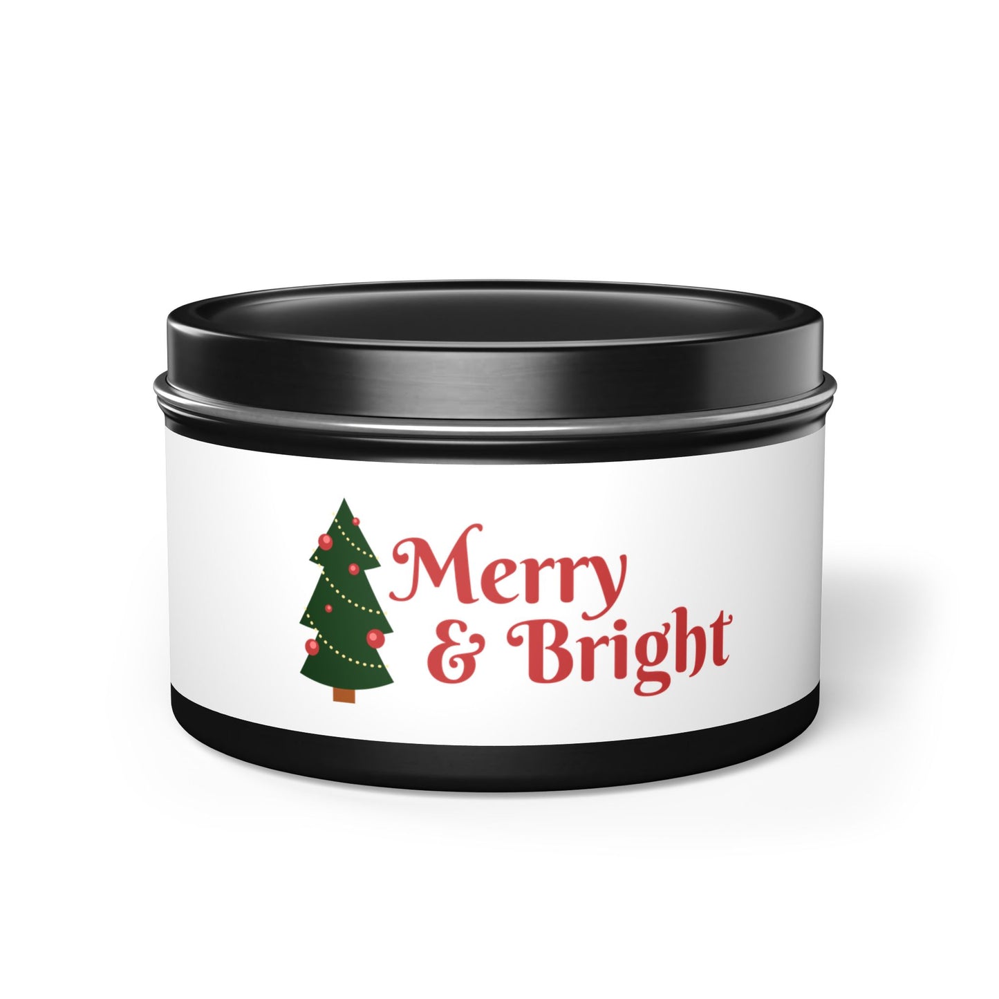Tin Candles Merry and Bright by Printify