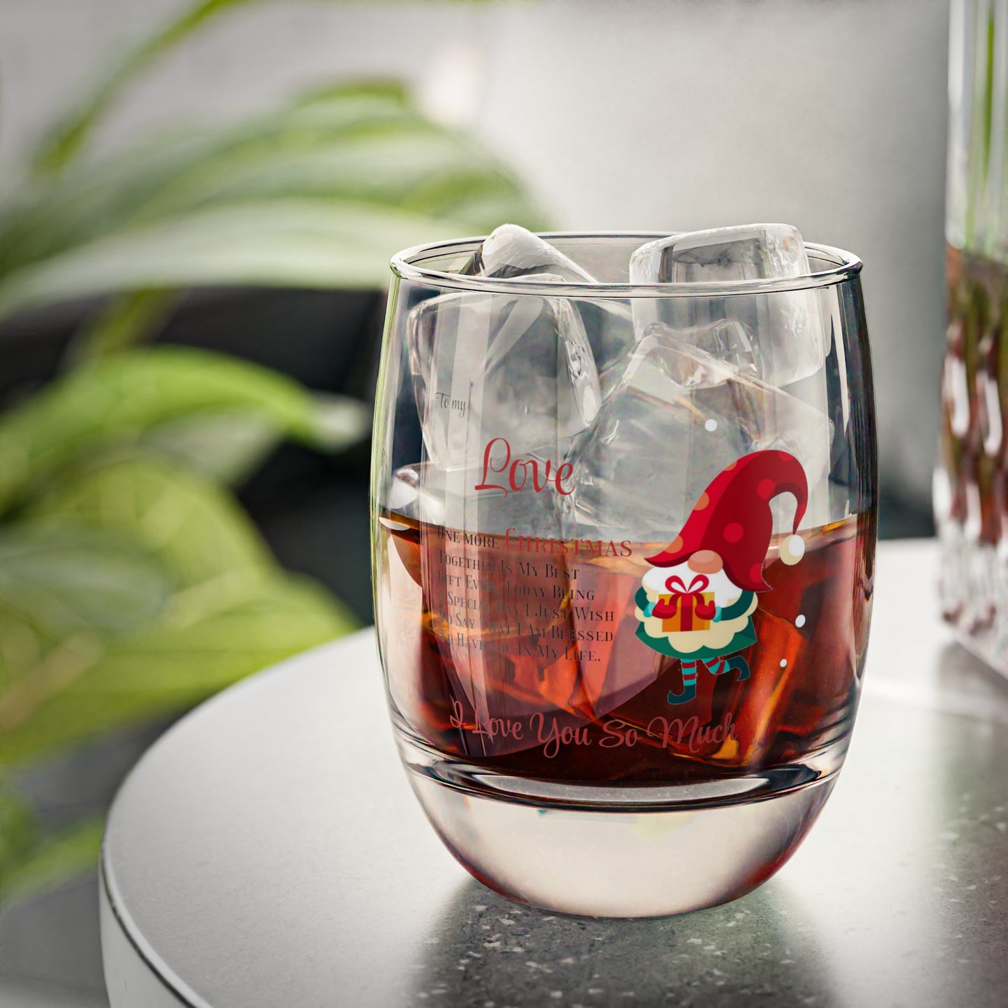 Christmas Glass One more Christmas together by Printify