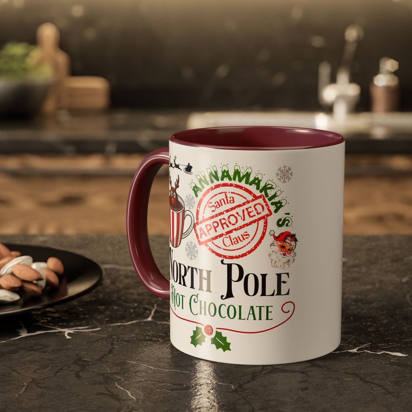 North Pole Hot Chocolate Mug — Santa Approved Holiday Coffee Cup (11oz/15oz) by Printify