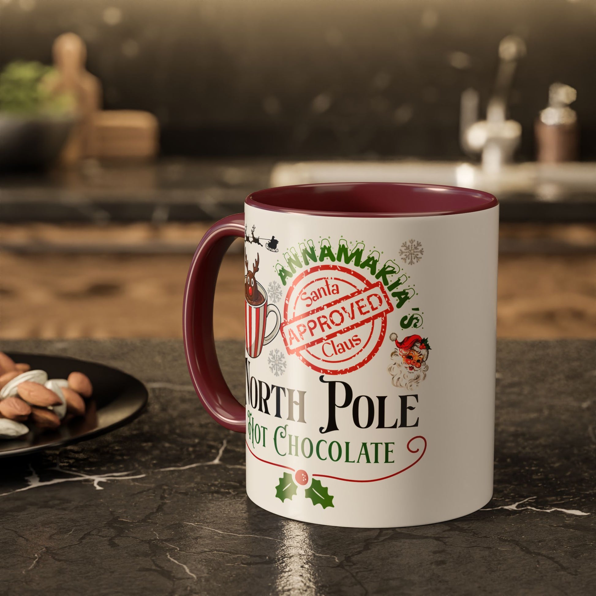 North Pole Hot Chocolate Mug — Santa Approved Holiday Coffee Cup (11oz/15oz) by Printify