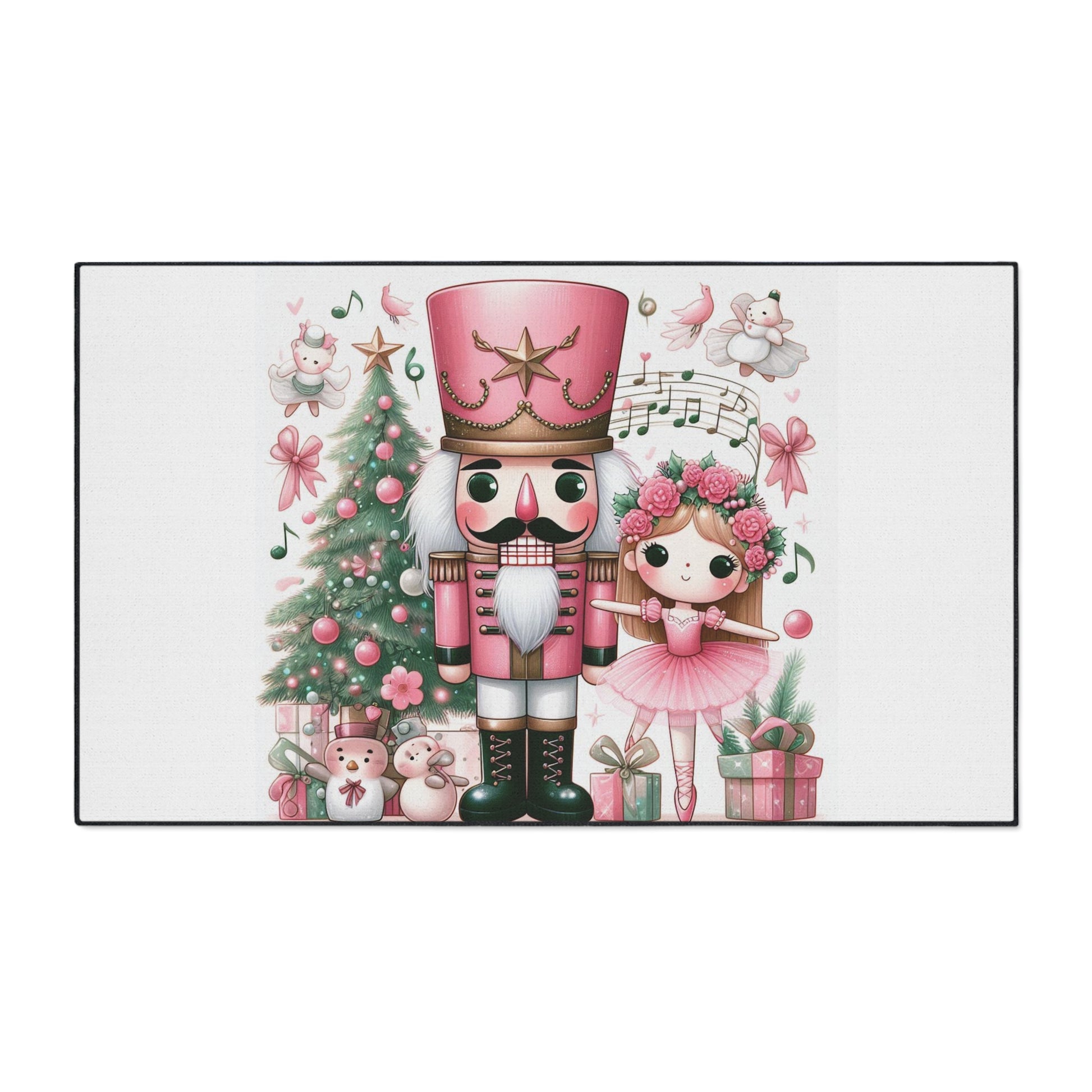 Nutcracker Floor Mat — Heavy Duty Holiday Rug by Printify