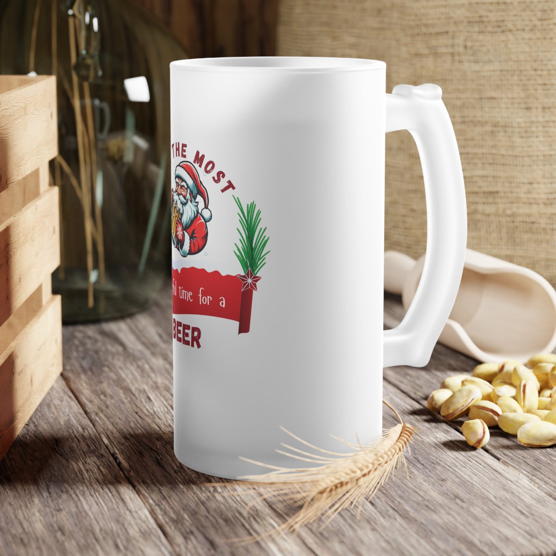 Beer Mug - It's the Most Wonderful Time for a Beer Christmas decoration by Printify