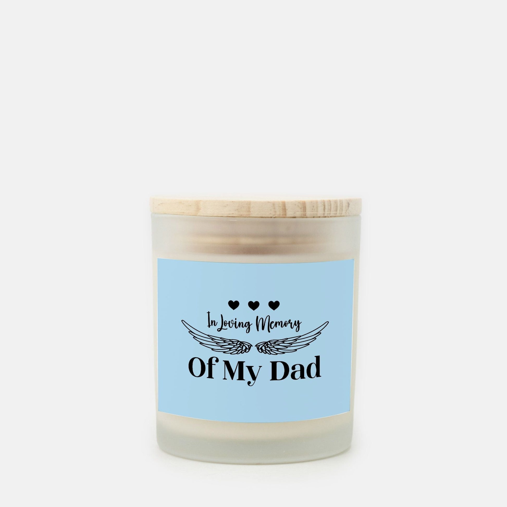 Memory of my Dad Candle Frosted Glass (Hand Poured 11 oz) by JewelryLuxeUS Store