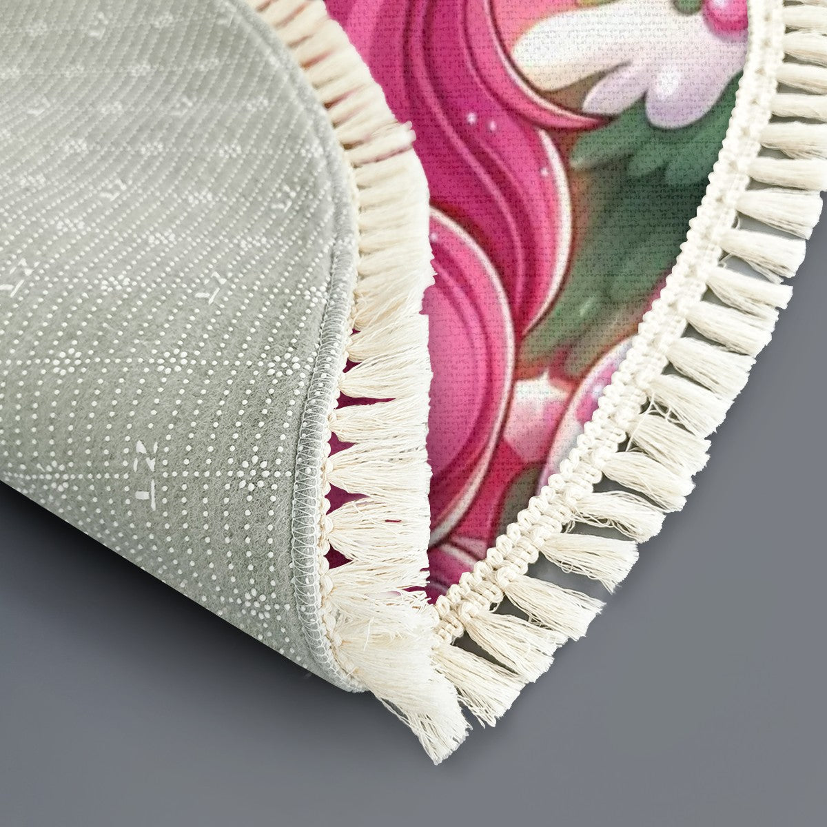 Multiple Sizes Round Area Rug with Tassels by My Store