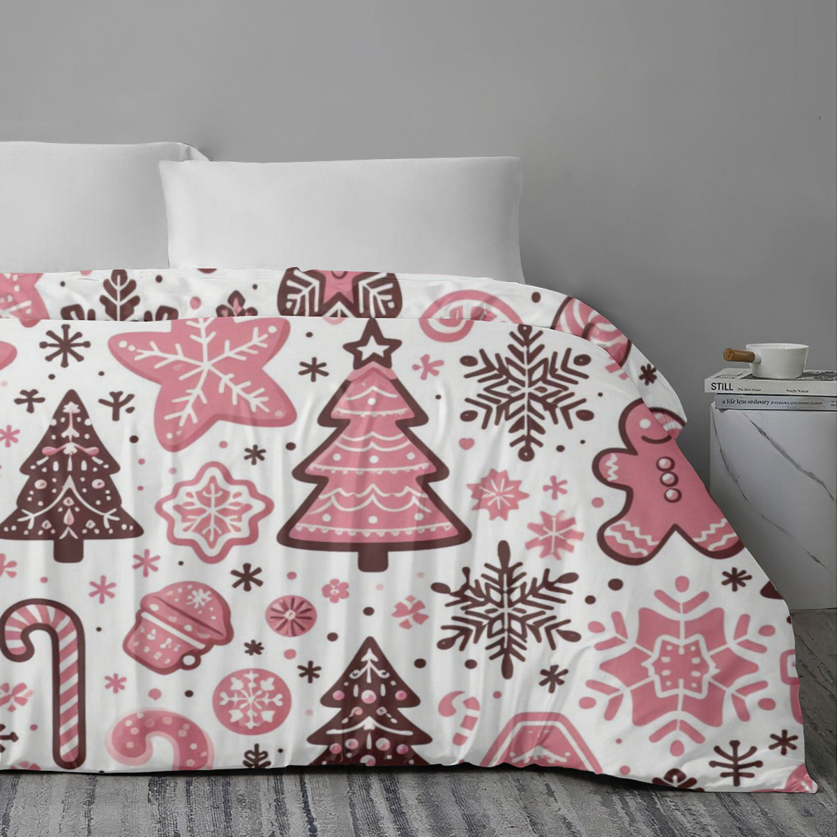 Christmas Quilt Cover Four-Piece Set by ChristmasLoving.Shop