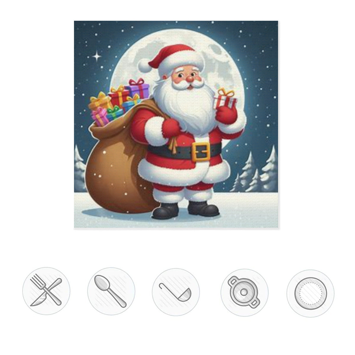 Absorbent material kitchen drying pad | Microfiber - Santa Claus decoration by My Store