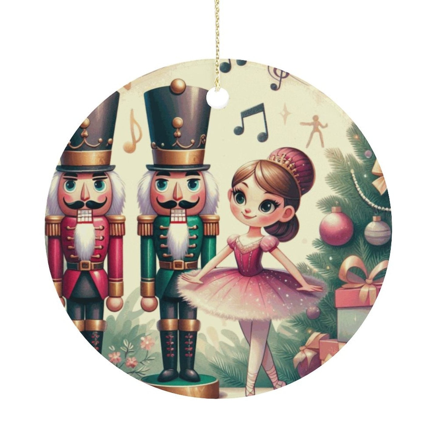 Round Ceramic Christmas Decorations by SALE-Personal Design