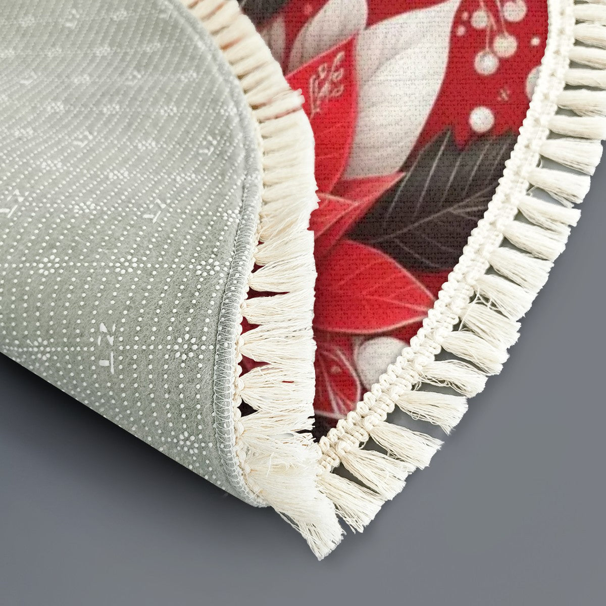 Multiple Sizes Round Area Rug with Tassels by My Store