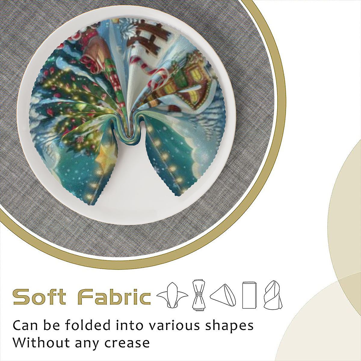 Christmas scene Napkins by ChristmasLoving.Shop