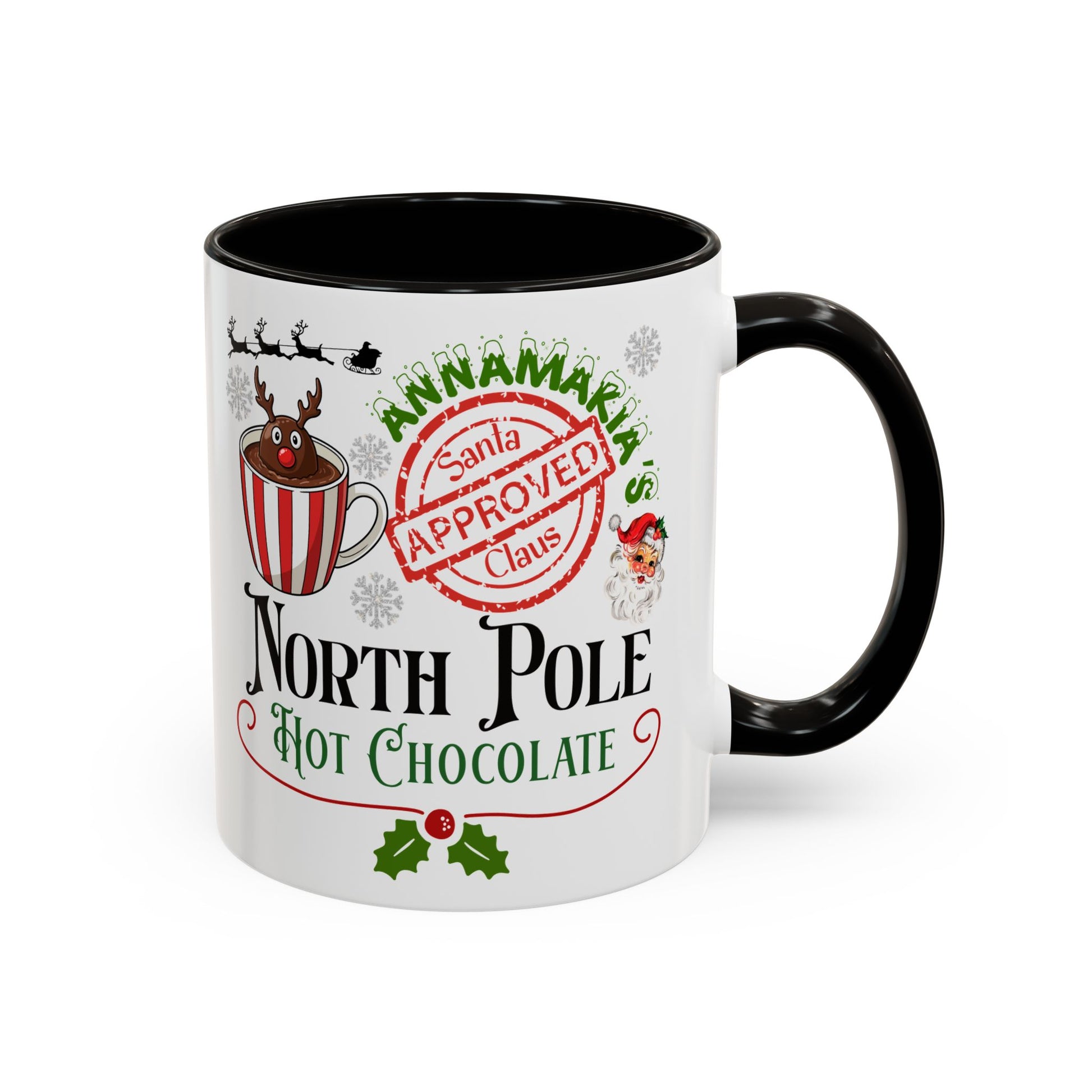 North Pole Hot Chocolate Mug — Santa Approved Holiday Coffee Cup (11oz/15oz) by Printify