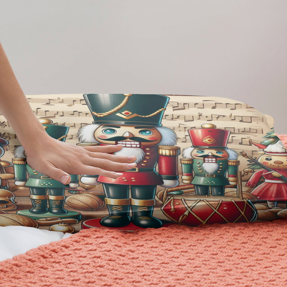 Nutcracker Christmas Quilt Cover Four-Piece Set by ChristmasLoving.Shop