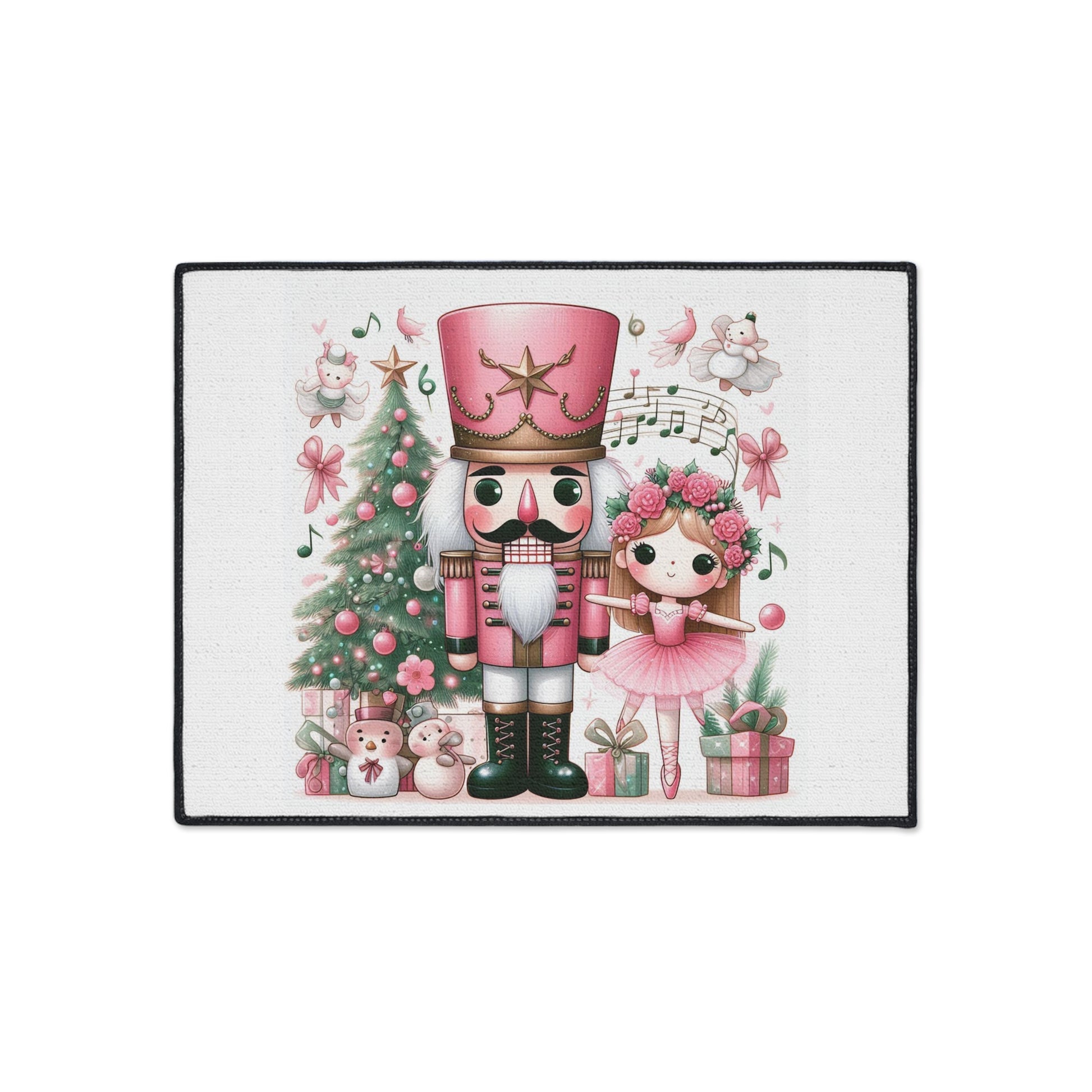 Nutcracker Floor Mat — Heavy Duty Holiday Rug by Printify