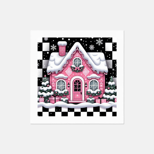 Luncheon Napkin (QTY 100) Christmas House Pink by My Store