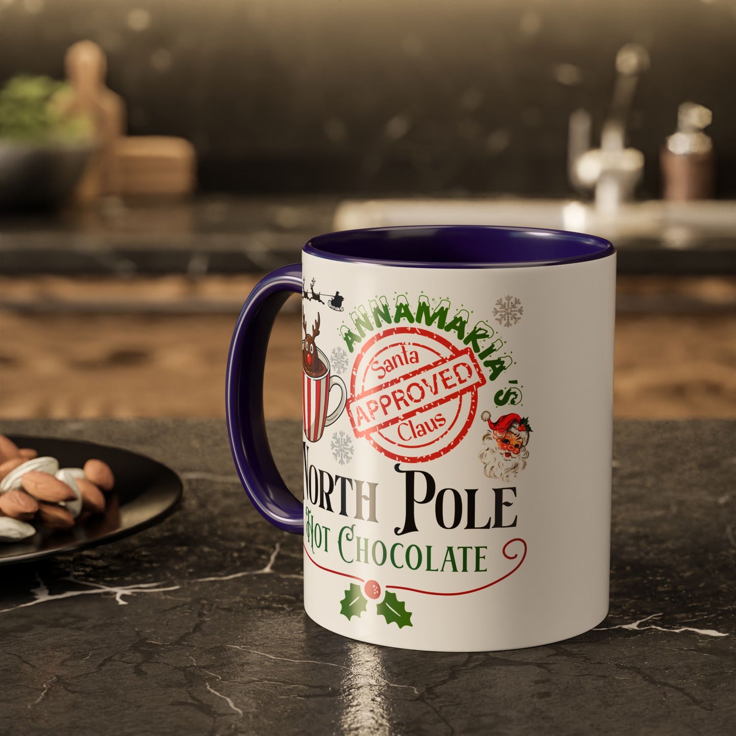 North Pole Hot Chocolate Mug — Santa Approved Holiday Coffee Cup (11oz/15oz) by Printify