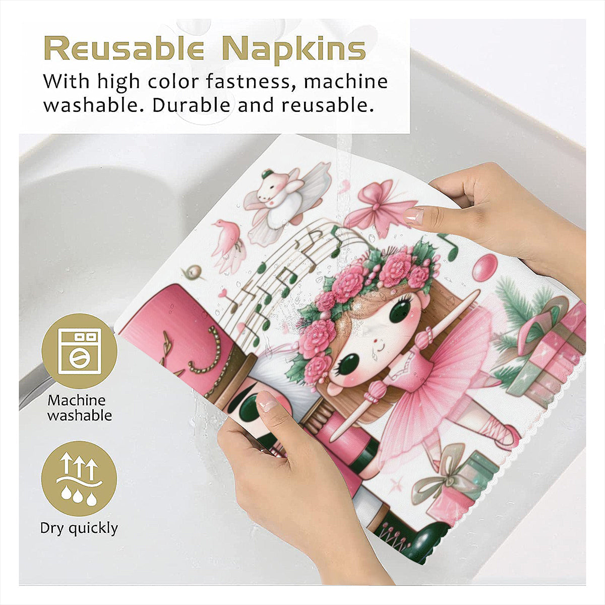 Christmas Napkins Nutcrackers by My Store